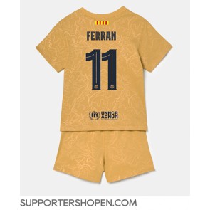 Barcelona Ferran Torres #11 Bortatröja Barn 2022-23 Kortärmad (+ korta byxor)
